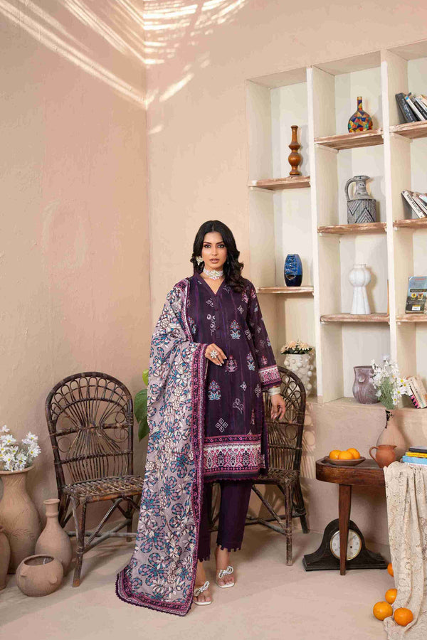 UNSTITCHED PRINTED 3 PIECE LAWN