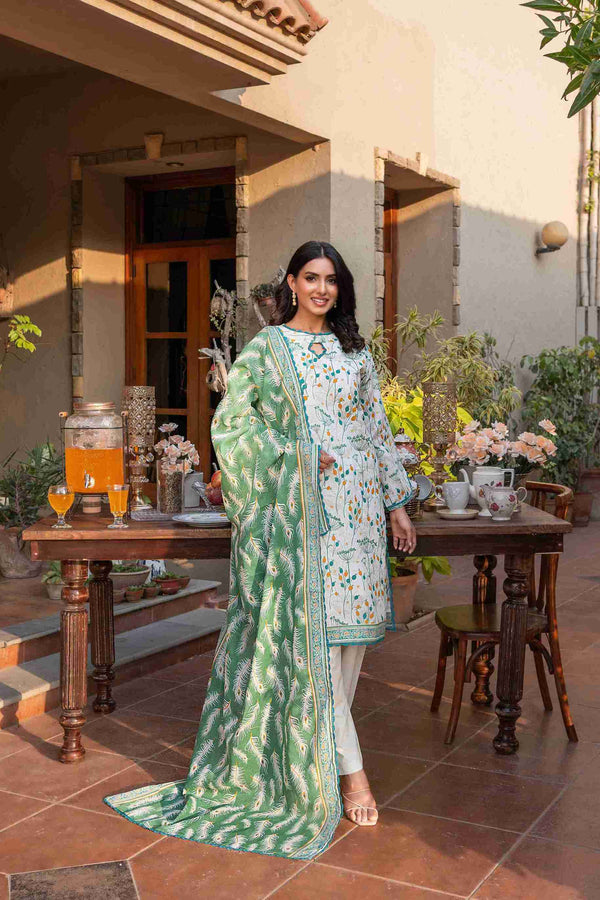 UNSTITCHED PRINTED 3 PIECE LAWN