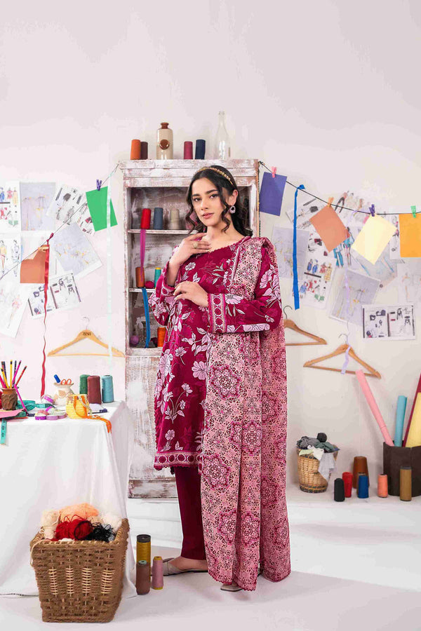 UNSTITCHED PRINTED 3 PIECE LAWN