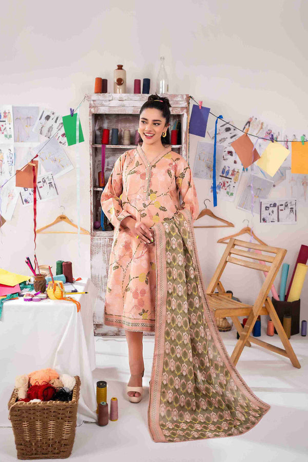 UNSTITCHED PRINTED 3 PIECE LAWN