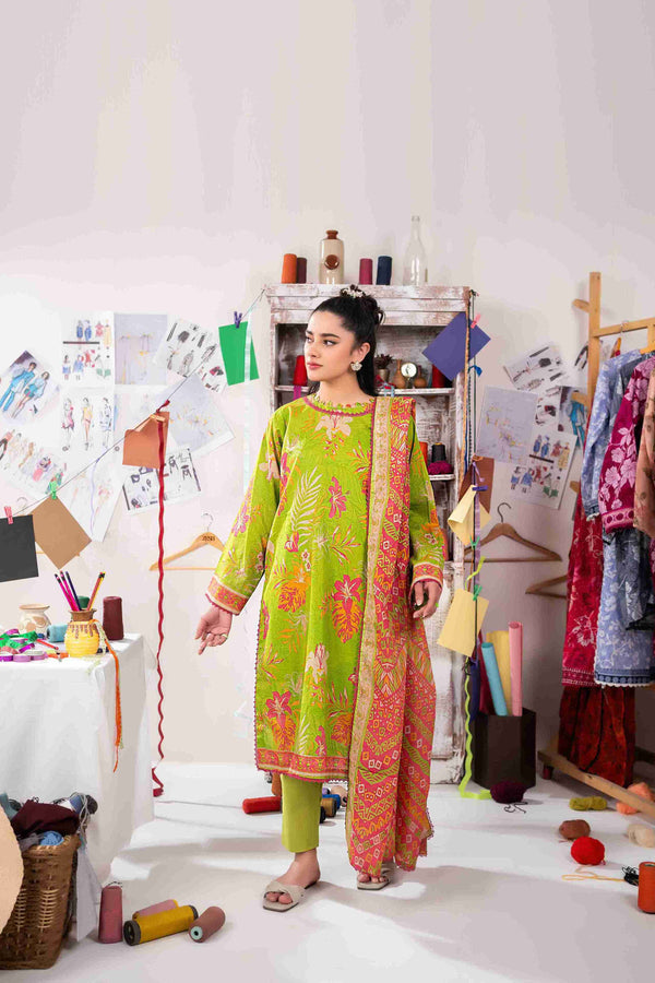 UNSTITCHED PRINTED 3 PIECE LAWN