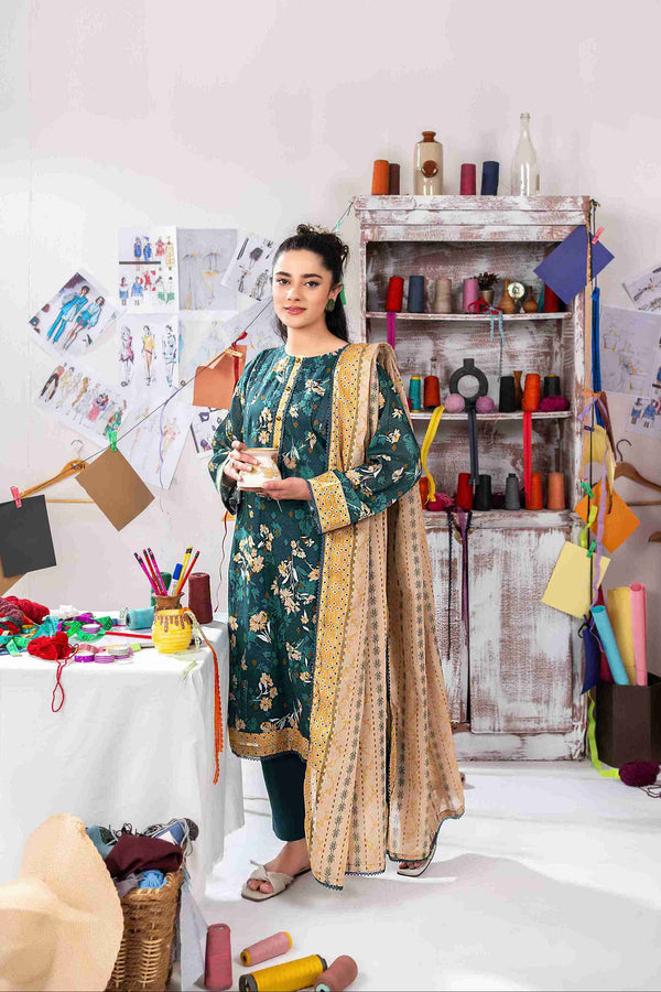 UNSTITCHED PRINTED 3 PIECE LAWN