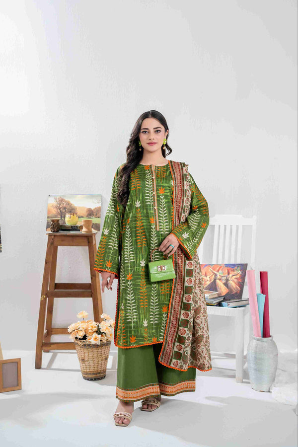 UNSTITCHED PRINTED 3 PIECE LAWN