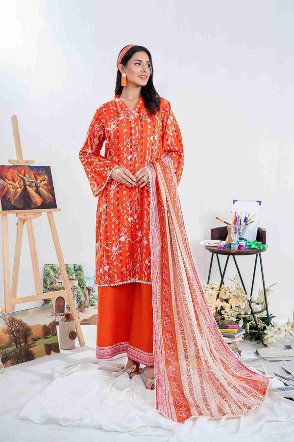 UNSTITCHED PRINTED 3 PIECE LAWN