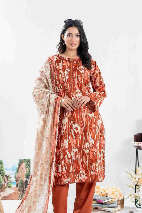 UNSTITCHED PRINTED 3 PIECE LAWN