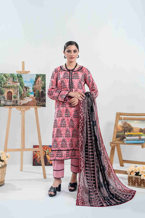 UNSTITCHED PRINTED 3 PIECE LAWN