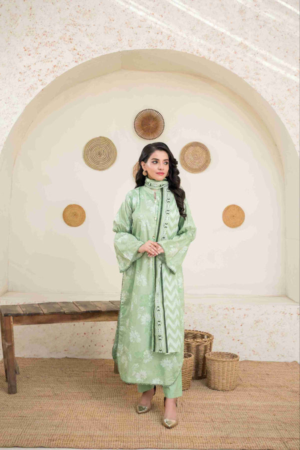 UNSTITCHED PRINTED 3 PIECE LAWN