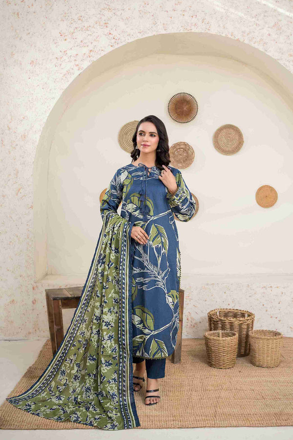 UNSTITCHED PRINTED 3 PIECE LAWN