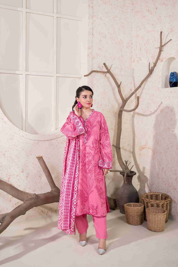 UNSTITCHED PRINTED 3 PIECE LAWN