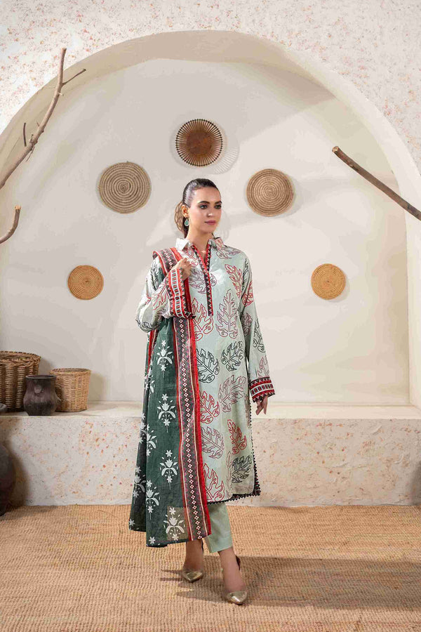 UNSTITCHED PRINTED 3 PIECE LAWN
