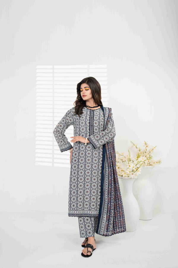 UNSTITCHED PRINTED 3 PIECE LAWN