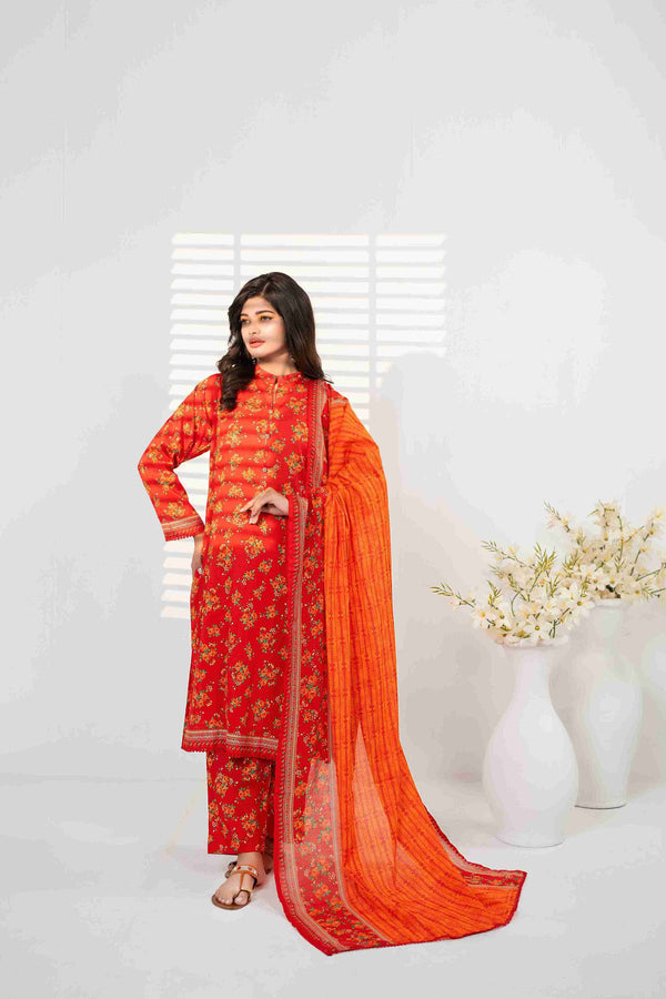 UNSTITCHED PRINTED 3 PIECE LAWN
