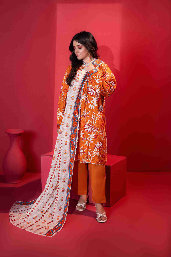 UNSTITCHED PRINTED 3 PIECE LAWN