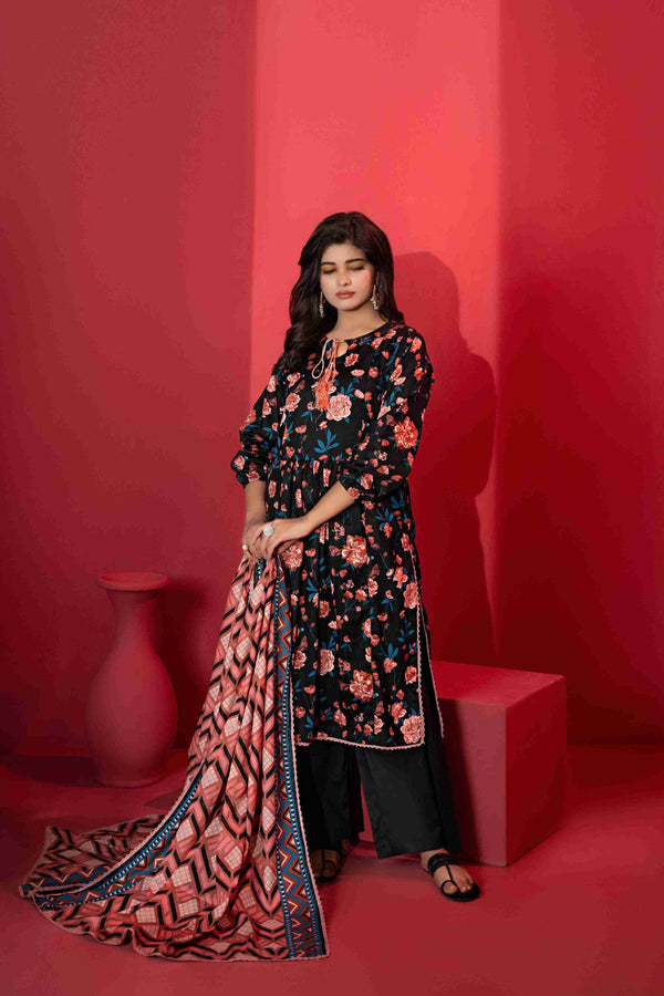 UNSTITCHED PRINTED 3 PIECE LAWN