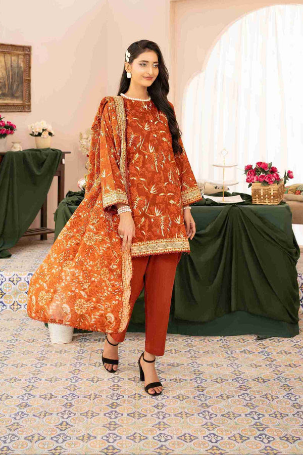 UNSTITCHED PRINTED 3 PIECE LAWN