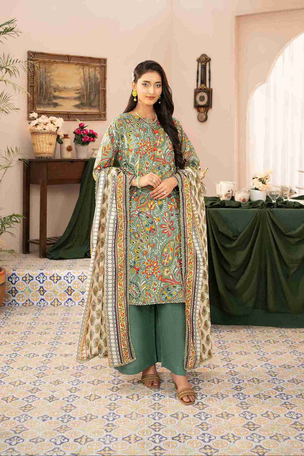 UNSTITCHED PRINTED 3 PIECE LAWN