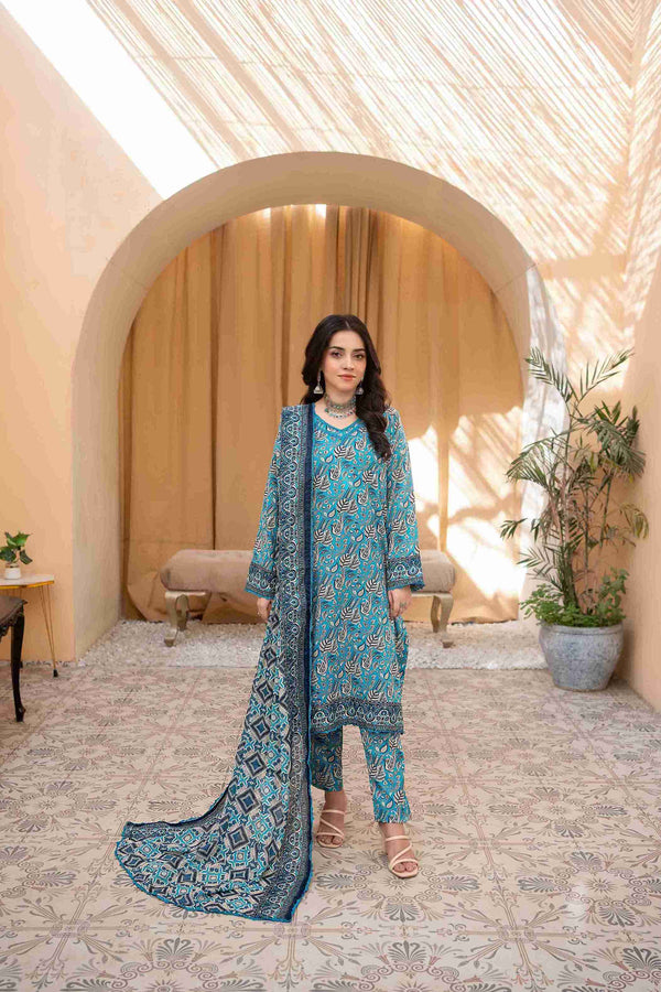 UNSTITCHED PRINTED 3 PIECE LAWN