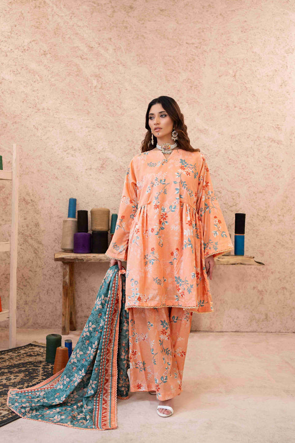 UNSTITCHED PRINTED 3 PIECE LAWN