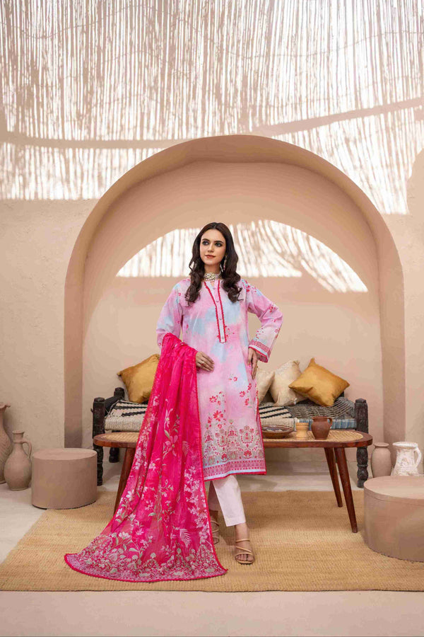 UNSTITCHED PRINTED 3 PIECE LAWN