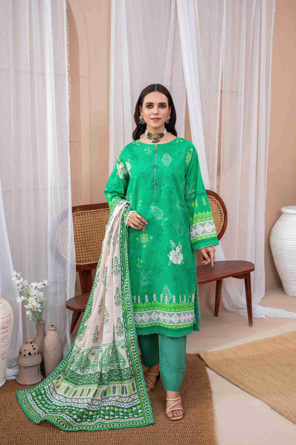 UNSTITCHED PRINTED 3 PIECE LAWN