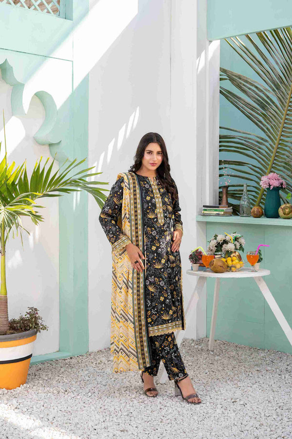 UNSTITCHED PRINTED 3 PIECE LAWN