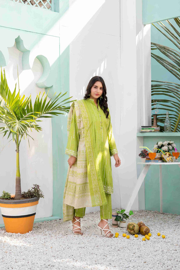 UNSTITCHED PRINTED 3 PIECE LAWN