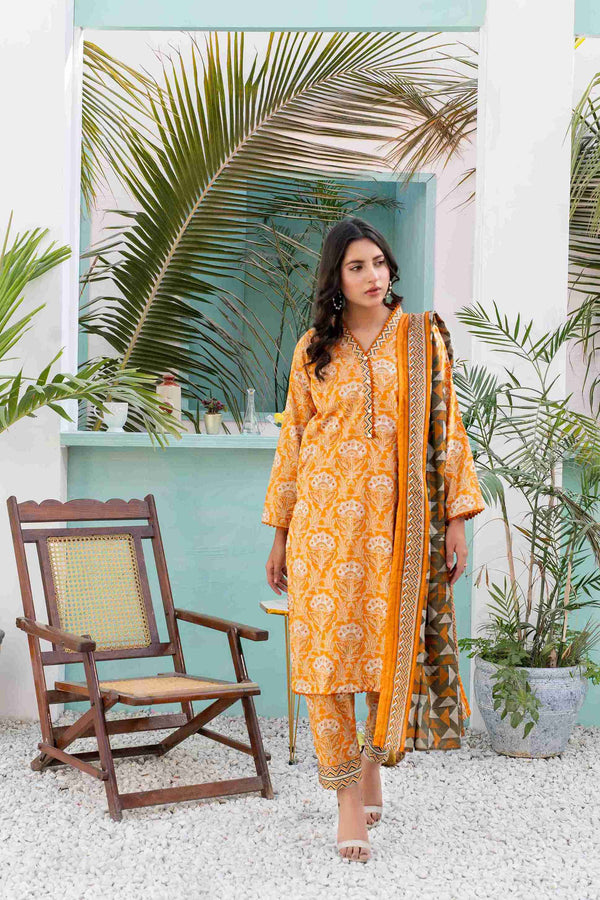 UNSTITCHED PRINTED 3 PIECE LAWN